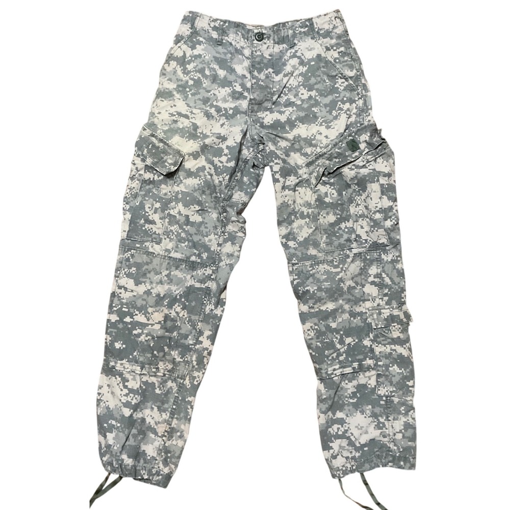Military Issue ACU Camo Cargo Pants Small Short Tactical Ripstop Trousers